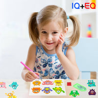 OSNIE 12 Pcs Halloween Monster 5D Diamond Painting Stickers Kit for Kids Adult Beginners Resin Rhinestone DIY Handmade Paint by Numbers Mosaic Stickers Art Crafts for Monster Themed Party Favors