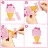 OSNIE 12Pcs Ice Cream Gender Reveal Honeycomb Centerpieces Table Topper Blue and Pink What is the Scoop Party Decorations Supplies for He or She Boy or Girl Baby Shower Pregnancy Announcements Decor