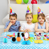 OSNIE 6Pcs Spa Honeycomb Centerpieces Table Topper, 3D Double-Sided Cosmetics Patterns Spa Theme Party Supplies Table Decorations Nail Girl Party Favors Photo Booth Props for Birthday Party Room Décor