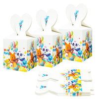 OSNIE 18 Packs Word Party Candy Treat Boxes for Cookies Snack Party Favors, Recyclable Paper Cardboard Candy Container Gifts Boxes, Word Party Decorations Supplies for Baby Shower Kids Birthday Party