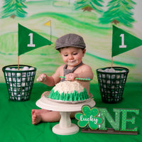 OSNIE St. Patrick's Day Lucky One Letter Sign Wooden Table Centerpieces Green Shamrock Party Decorations for Baby Boys Girls Spring Theme 1st Birthday Milestone Baby Shower Cake Smash Photo Prop
