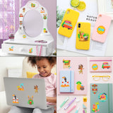 OSNIE 12 Pcs Hawaii Diamond Painting Kit 5D DIY Summer Beach Luau Diamonds Mosaic Stickers Kits for Kids and Adult Beginners, Creative Resin Rhinestone Handmade Paint by Numbers Art Craft Gifts Set
