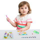 OSNIE 12Pcs 5D Diamond Painting Stickers for Kids, DIY Handmade Big Gem Animals Diamond Arts Craft Mosaic Stickers, Creative Crystal Rhinestone Painting by Numbers Kits Gift for Adult Beginners