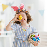 OSNIE Easter DIY Bead Jewelry Making Kit for Kids Girls Bunny Baby Chick Butterfly Flower Bird Frog Radish Charm Beads for Bracelets Rings Necklaces Creativity Beading Kit Art Craft 400Pcs+