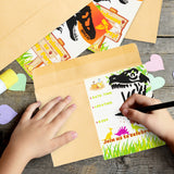 OSNIE 36PCS Dinosaur Party Invitation Cards with Envelopes Stickers Join Us Welcome to My Party Fill In The Blank Guest Invitation Card for Dinosaur Theme Birthday Anniversary Kids Boys Party Supplies