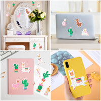 OSNIE 12 Pcs Llama Cactus 5D DIY Diamond Painting Kits for Kids and Adult Beginners, Creative Resin Rhinestone Diamonds Mosaic Stickers, Handmade Digital Paint by Numbers Art Craft Gifts Set