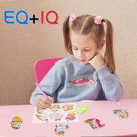 OSNIE 12 Pcs Unicorn Big Gem Diamond Painting Kits for Kids Make Your Own Unicorn Stickers Creativity DIY Handmade Paint by Numbers Magical Mosaic Stickers Art and Crafts for Girls Toddlers Beginners
