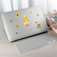 OSNIE 130Pcs Sunflower Gnomes Stickers Décor Honey Jar Bumblebee Daisies Window Stickers Summer Holidays Decals for Home Garden Office Birthday Anniversary Party Supplies Classroom Rewards, 16 Sheets