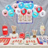 OSNIE 50Pcs Nurse Balloons with Ribbons, 12Inch Nursing Latex Balloons for Nurse Doctor Graduation Party Decorations Medical RN BSN Theme Party Decorations Supplies Kids Birthday Party Baby Shower