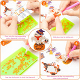 OSNIE 12Pcs Halloween 5D DIY Diamond Painting Kits for Kids Adult Beginners Resin Rhinestone Gnomes Ghost Zombie Pumpkin Diamonds Mosaic Stickers Handmade Digital Paint by Numbers Art Craft Gift Set