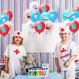 OSNIE 50Pcs Nurse Balloons with Ribbons, 12Inch Nursing Latex Balloons for Nurse Doctor Graduation Party Decorations Medical RN BSN Theme Party Decorations Supplies Kids Birthday Party Baby Shower