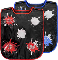 OSNIE 2Packs Water Activated Vests, Adjustable Red Blue Water Target Vests, Super Summer Outdoor Backyard Water Activities Pools Party Games Water Fight Play Fun Toys for Teens Kids Adults